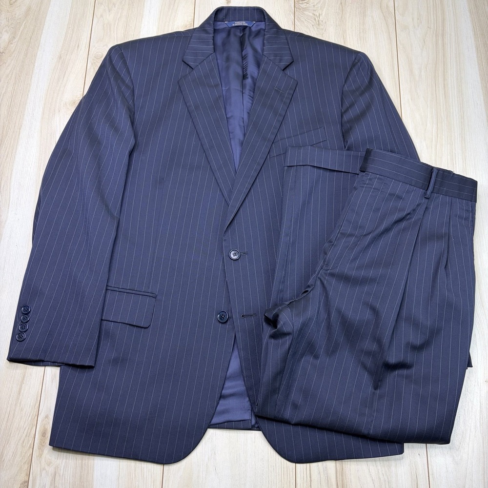 Brooks Brothers Navy Pinstripe Two-Piece Suit